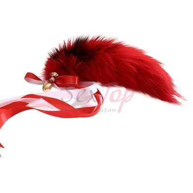Анальна пробка з хвостом лисиці LOCKINK SEVANDA Red Vixen Set with Pear-shape Plug - фото товару 4