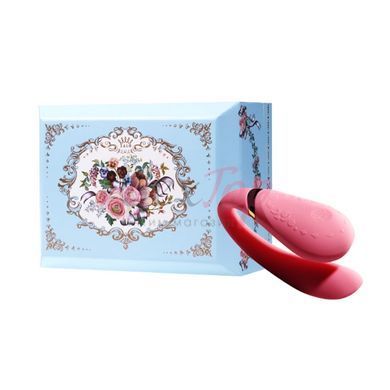Смартвібратор для пар Zalo Fanfan set Rouge Pink, пульт ДК - фото товару 10