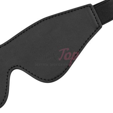Маска Bedroom Fantasies: Faux Leather Blindfold, чорна - фото товару 3