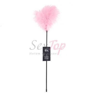 Лоскітка з пером індика Art of Sex &ndash; Feather Paddle, рожева - фото товару 3