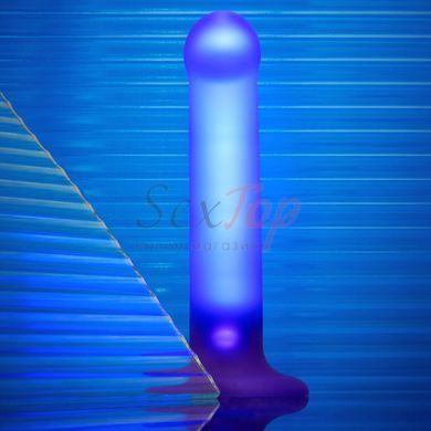 Дилдо, що світиться Strap-On-Me Glow-LED Dildo Purple - M - фото товару 7