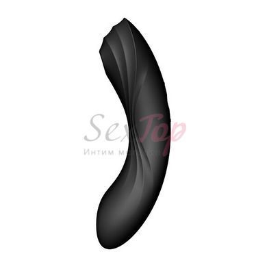 Вакуумний стимулятор з вібрацією Satisfyer Curvy Trinity 4 Black - фото товару 2