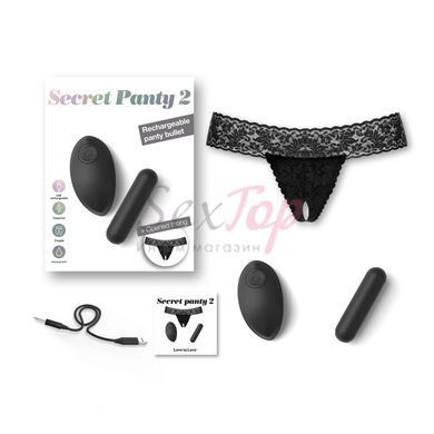 Вибратор Love To Love SECRET PANTY 2, в комплекте трусики, вибропуля, пульт ДУ, 10 режимов работы &mdash;  фото товара 4