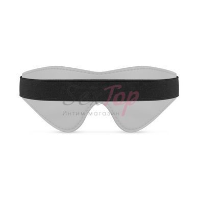 Маска Bedroom Fantasies: Faux Leather Blindfold, чорна - фото товару 2
