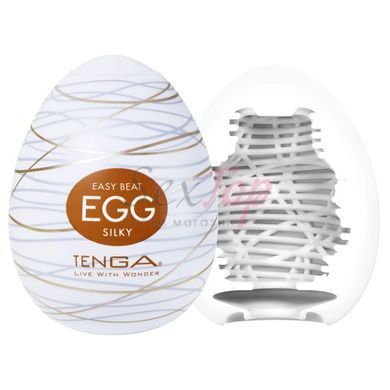 Мастурбатор-яйцо Tenga Egg Silky &mdash;  фото товара 2