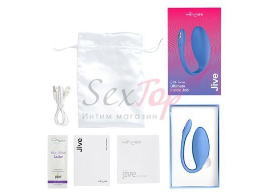 Смарт-виброяйцо We-Vibe Jive Blue &mdash;  фото товара 6