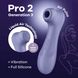 Вакуумный клиторальный стимулятор Satisfyer Pro 2 Generation 3 with Liquid Air Lilac SO8403 фото 1