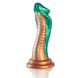 Фалоімітатор для фістингу на присосці зелено-золотистий Epic Python Dildo Cobra, Зелений фото 1