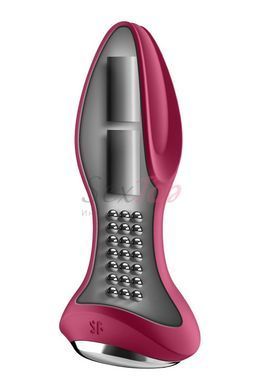 Анальная смарт вибропробка с жемчужным массажем Satisfyer Rotator Plug 2+ Violet &mdash;  фото товара 3