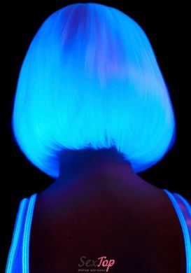 Перука, що світиться в темряві Leg Avenue Pearl short natural bob wig White, коротка, перлинна, 33 с SO7937 фото