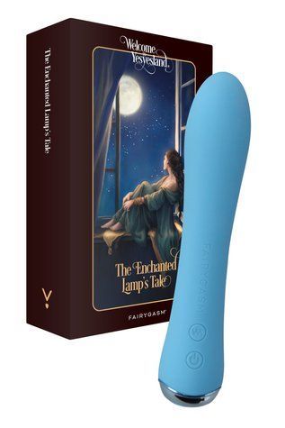 Вібратор з підігрівом FairyGasm WowGenie blue, підігрів до 42 &deg;C - фото товару 1