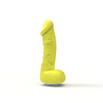 Крафтовое мыло-член с присоской Pure Bliss BIG Yellow, натуральное,  - 1