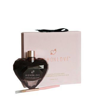 Преміум фарба для тіла HighOnLove Chocolate Body Paint (100 мл) з какао, кофеїном, маслом канабісу,  - 1