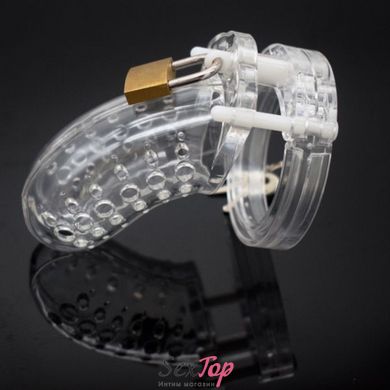 Пластиковое устройство целомудрия для мужчин, прозрачный IXI58723 фото