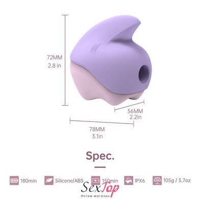 Вакуумний кліторальний стимулятор Magic Motion Unicorn Purple SO9602 фото