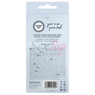 Презервативы Mister Size - pure feel - 47 (10 condoms), толщина 0,05 мм,  - 3