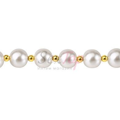 Жемчужный ошейник с поводком и наручниками LOCKINK Pearl Bondage & Restraint Set &mdash;  фото товара 5