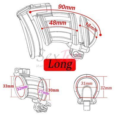 Пояс верности с двумя замками JSSMATE arc ring split &mdash;  фото товара 2