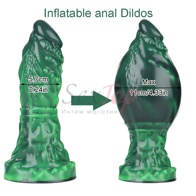 Надувний фалоімітатор дракон Dragon Dildo inflatable - фото товару 4