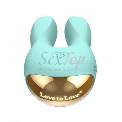 Вібратор-кролик Love To Love Hear Me Menthe з двома моторчиками і різнобарвною LED-підсвіткою - фото товару 5