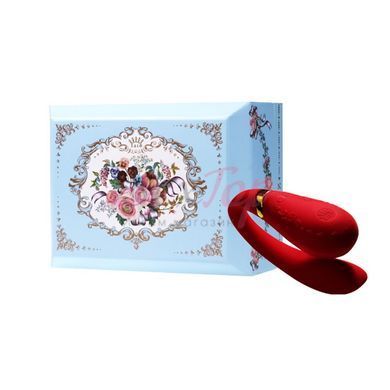 Смартвібратор для пар Zalo Fanfan set Bright Red, пульт ДК - фото товару 10