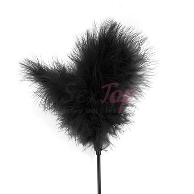 Щекоталка черная Art of Sex - Feather Paddle, перо молодого индюка &mdash;  фото товара 2