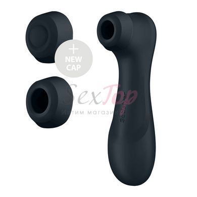 Вакуумный клиторальный стимулятор Satisfyer Pro 2 Generation 3 with Liquid Air Connect App Dark Grey &mdash;  фото товара 2