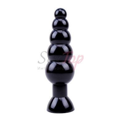 Анальна пробка чорна Chisa Large Anal Bead - фото товару 2