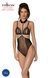 Боди с открытой грудью Passion DOMINICA BODY S/M black, воротник-чокер, корсет &mdash; фото 1 из 7
