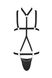 Комплект мужского белья из стреп Passion 039 Set Andrew L/XL Black, стринги, шлейка SO7588 фото 3