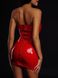 Сукня лакована червона "Спокусниця Марго" XL, блискавка на всю довжину позаду SO6755 фото 2