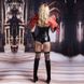 Эротический костюм темного ангела "Зажигательная Аманда" One Size, боди под латекс, чулки, перчатки, SO2268 фото 2