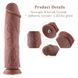 Силиконовый фаллоимитатор для секс-машин Hismith 11&Prime; Silicone Dildo, система KlicLok &mdash; фото 2 из 4