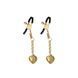 Затискачі для сосків Liebe Seele Solid Heart Nipple Clamps Gold