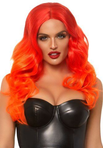 Руда перука омбре Leg Avenue Ombre long wavy wig, довга, локони, 61 см - фото товару 1