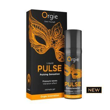 Смоктайзер для клітора Orgie Liquid Pulse 15 мл, вкус Ice Caramel, гель з ефектом посмоктування - фото товару 1