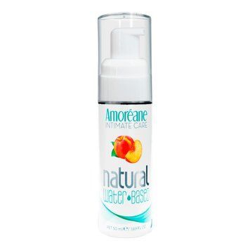 Лубрикант на водній основі з екстрактом фітопланктону Amoreane Peach (50 мл), морський колаген,  - 1