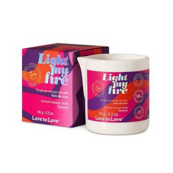 Масажна свічка Love To Love LIGHT MY FIRE Coconut (65 мл),  - 1