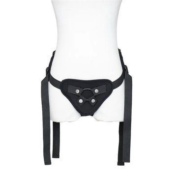 Трусики для крепления страпона черного цвета Vscnovelty Harness Strap on &mdash;  фото товара 1