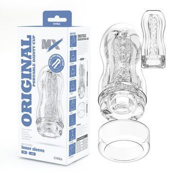 Мастурбатор для мужчин в колбе прозрачного цвета Chisa Original Portable Dainty Cup, Прозрачный - 1