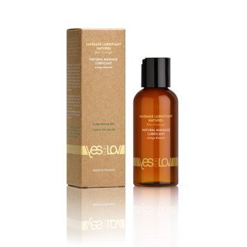 Массажное масло YESforLOV NATURAL MASSAGE LUBRICANT Orange blossom 100 мл, полностью натуральное &mdash;  фото товара 1
