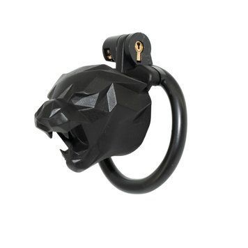 Пояс верности для мужчин черный Bdsm4u Jaguar Shaped &mdash;  фото товара 1