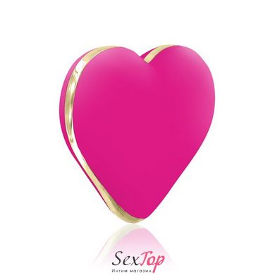 Вибратор-сердечко Rianne S: Heart Vibe Rose, 10 режимов работы, медицинский силикон SO3874 фото