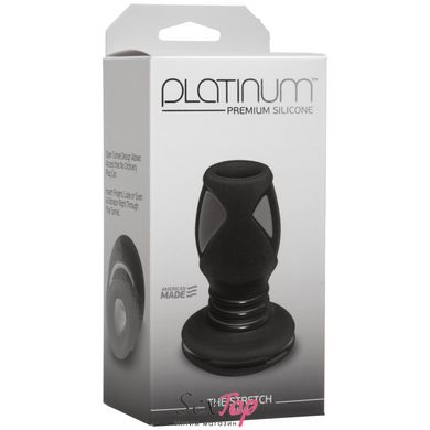 Анальный туннель Doc Johnson Platinum Premium Silicone - The Stretch Small - Black (мятая упаковка!) SO4917-R фото