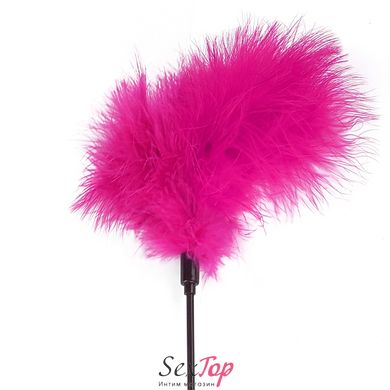 Щекоталка темно-розовая Art of Sex - Feather Paddle, перо молодого индюка SO6617 фото