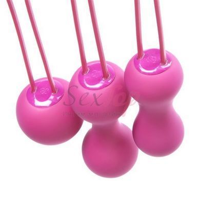 Набор вагинальных шариков Je Joue - Ami Fuchsia, диаметр 3,8-3,3-2,7см, вес 54-71-100гр &mdash;  фото товара 2