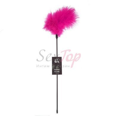 Лоскітка з пером індика Art of Sex &ndash; Feather Paddle, темно-рожева - фото товару 3