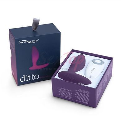 Анальна смарт-вібропробка We-Vibe Ditto Purple з пультом ДК - фото товару 10