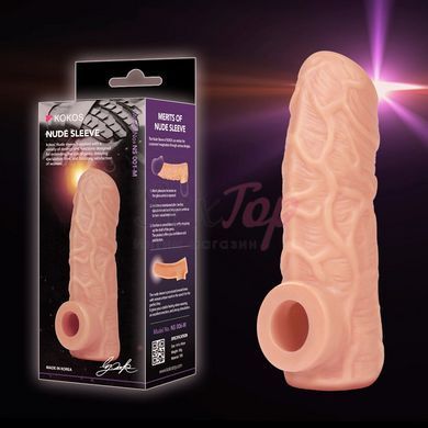 Насадка на член Kokos Nude Sleeve NS 001 M &mdash;  фото товара 3