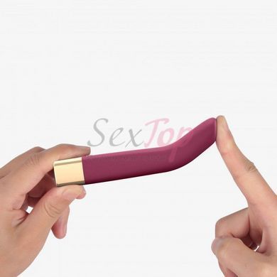 Мощный минивибратор Love To Love Delight Me Prune с мягким кончиком, 16 режимов работы,  - 4